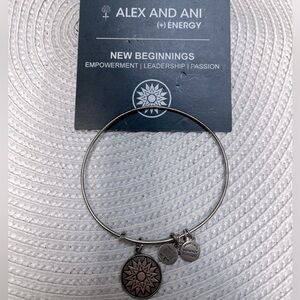 Alex and Ani Silver “New Beginnings” Charm Bangle